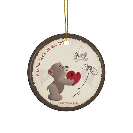 Bear Ceramic Disc Ornament         Item #4747199