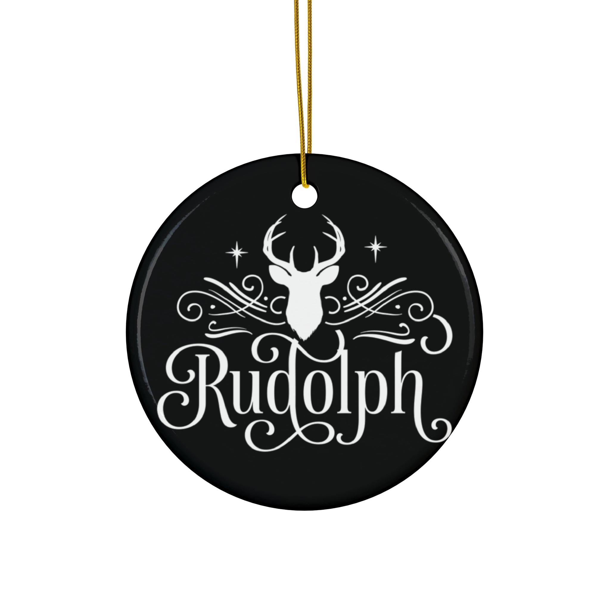 Rudolph Reindeer Ceramic Ornament     Item #5203541 - Buckshot's Bargain Barn