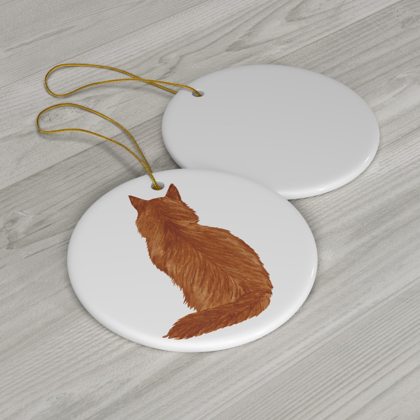 Cat Ceramic Disc Ornament        Item #1499178