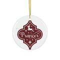 Prancer Reindeer Ceramic Disc Ornament       Item #264052