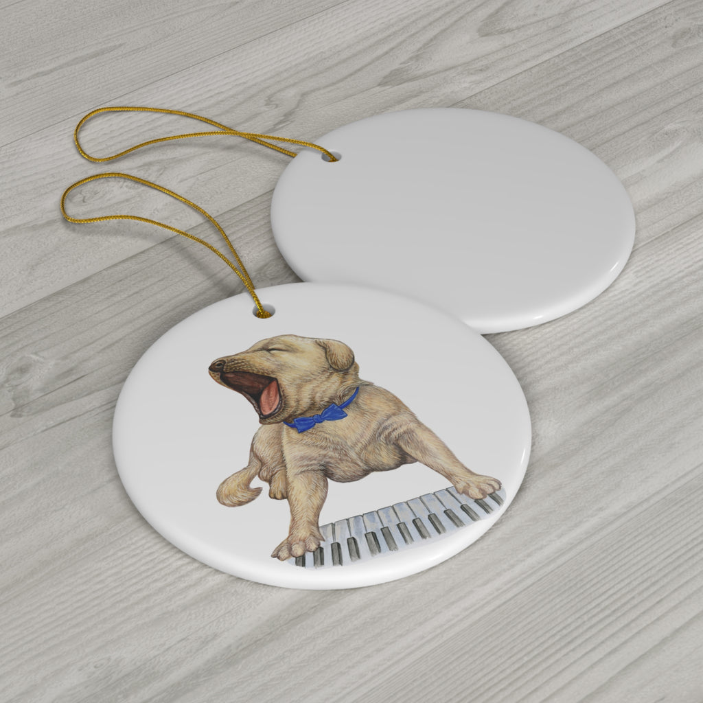 Dog Ceramic Disc Ornament      Item #1147894