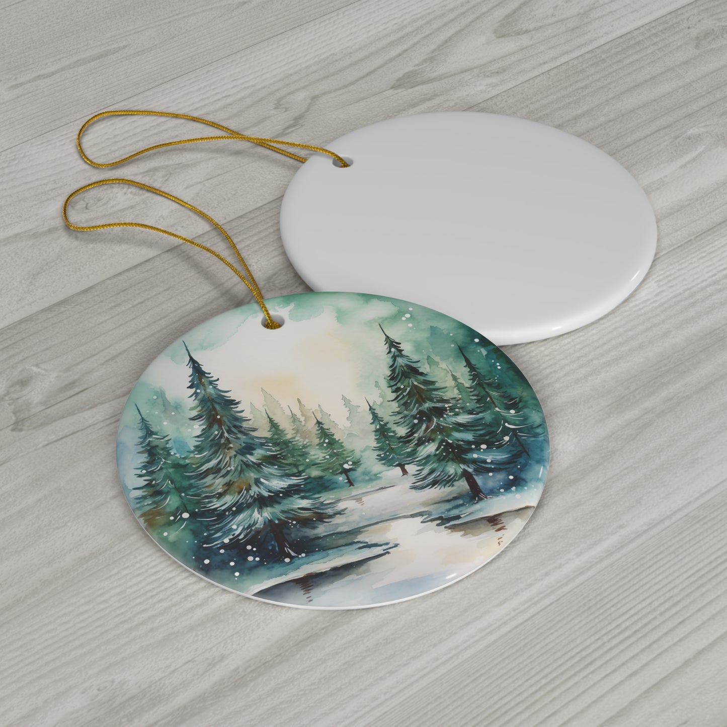 Ceramic Ornament - Christmas Scene     Item #3176233