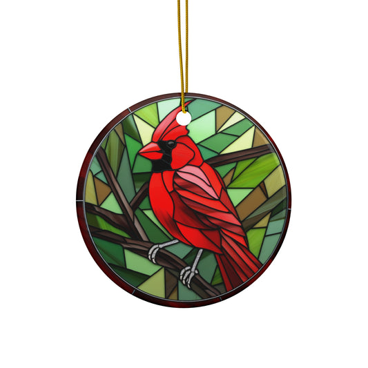 Christmas Cardinal Ceramic Ornament          Item #1826815