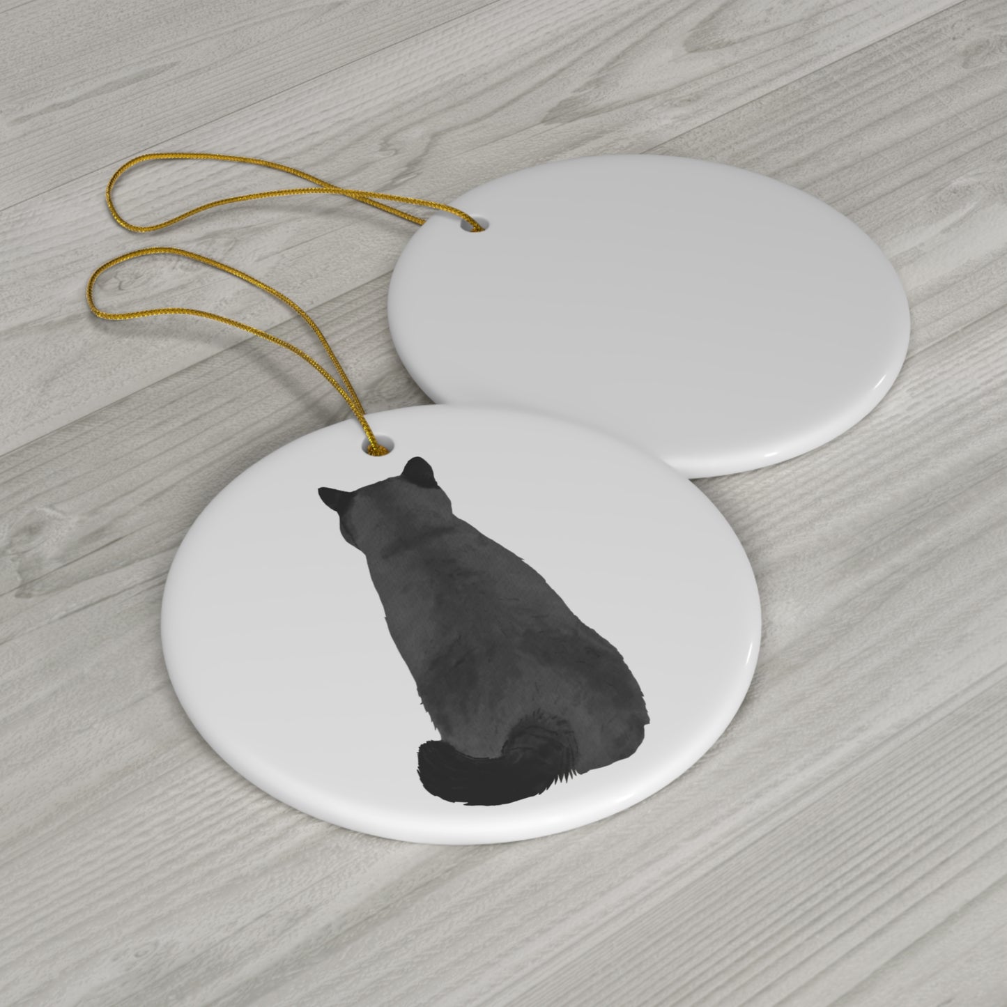 Cat Ceramic Disc Ornament         Item #1668013