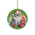 Ceramic Ornament - Christmas Cat      Item #742528
