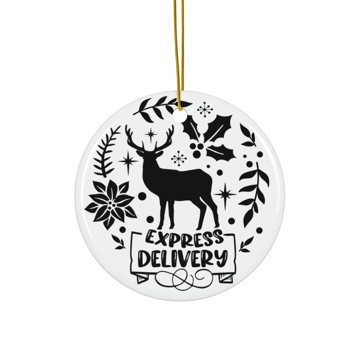 Express Delivery Ceramic Disc Ornament            Item #7821131