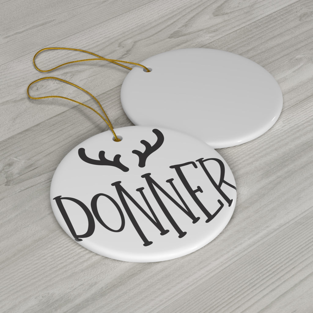 Donner Reindeer Ceramic Ornament     Item #6114026 - Buckshot's Bargain Barn