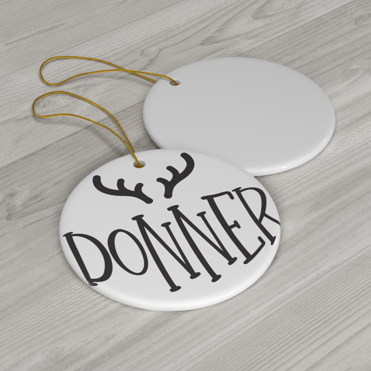 Donner Reindeer Ceramic Ornament     Item #6114026