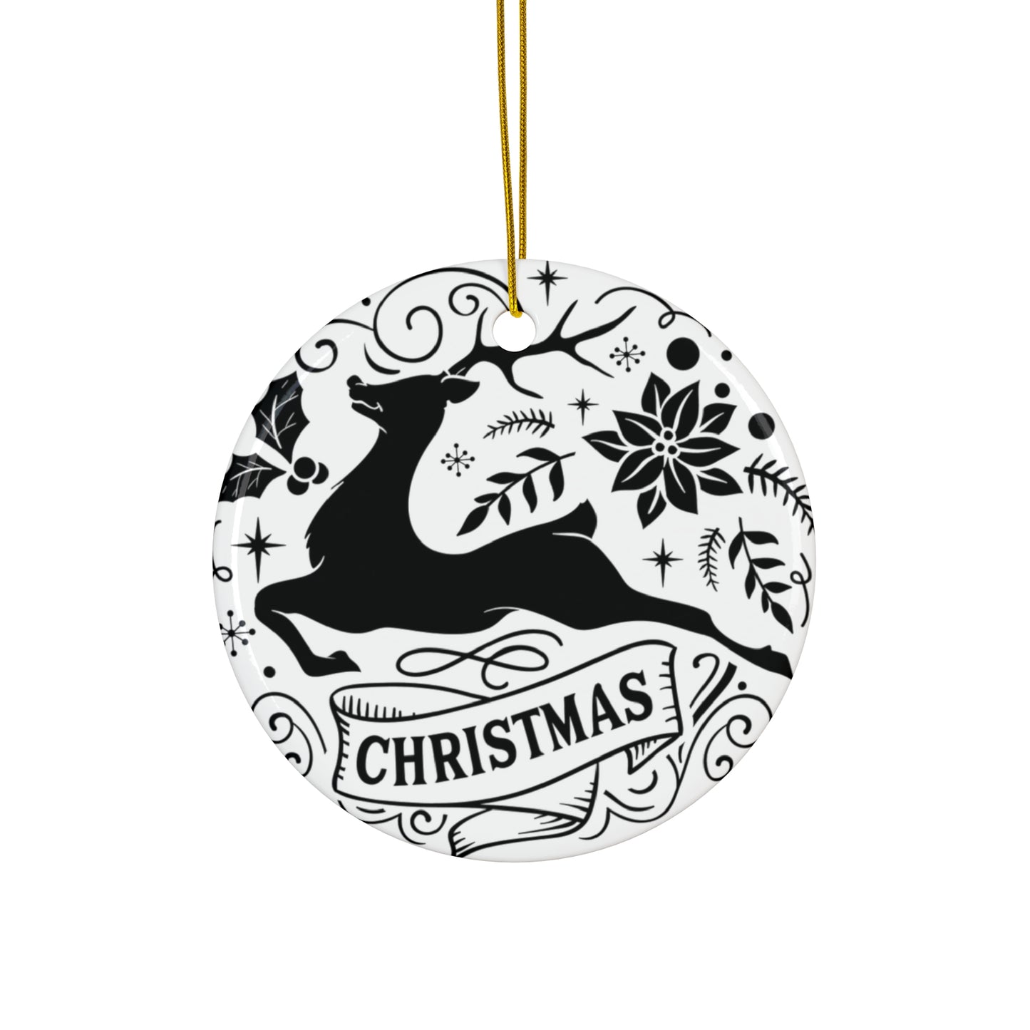 Christmas Ceramic Disc Ornament        Item #9939862