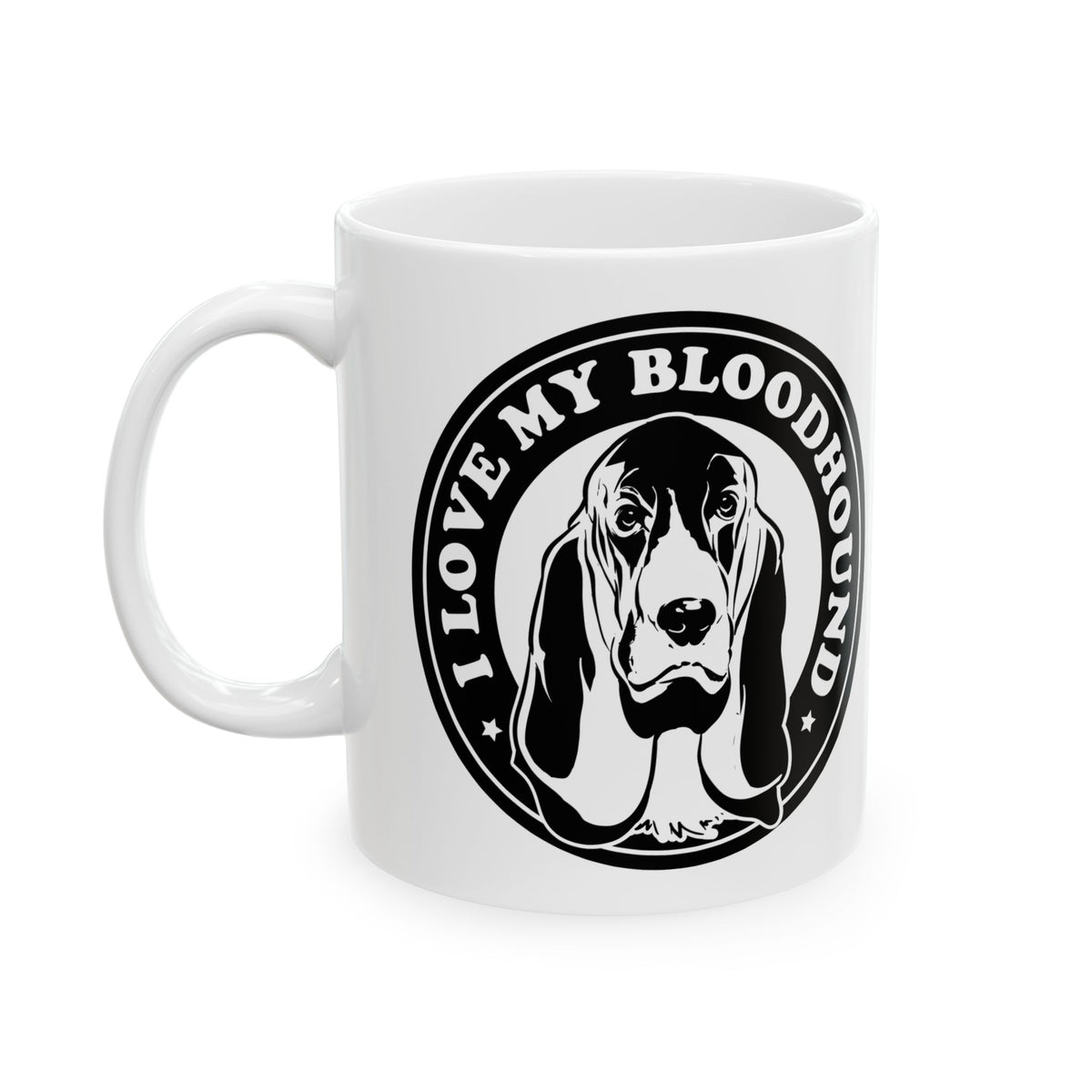 I Love My Bloodhound Ceramic Mug — 11oz Dog Lover Gift   11oz   Item #919565