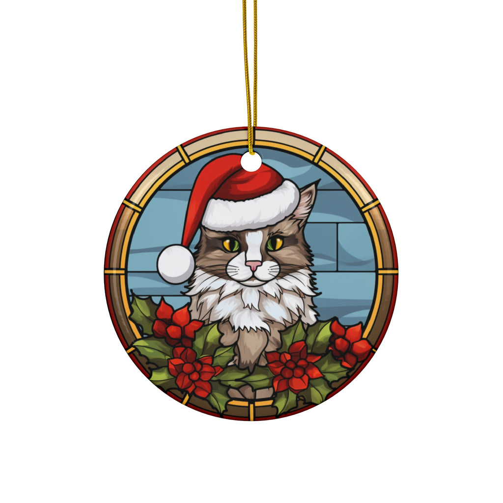 Santa Cat Ceramic Ornament             Item #3702253 - Buckshot's Bargain Barn