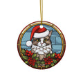 Santa Cat Ceramic Ornament             Item #3702253 - Buckshot's Bargain Barn