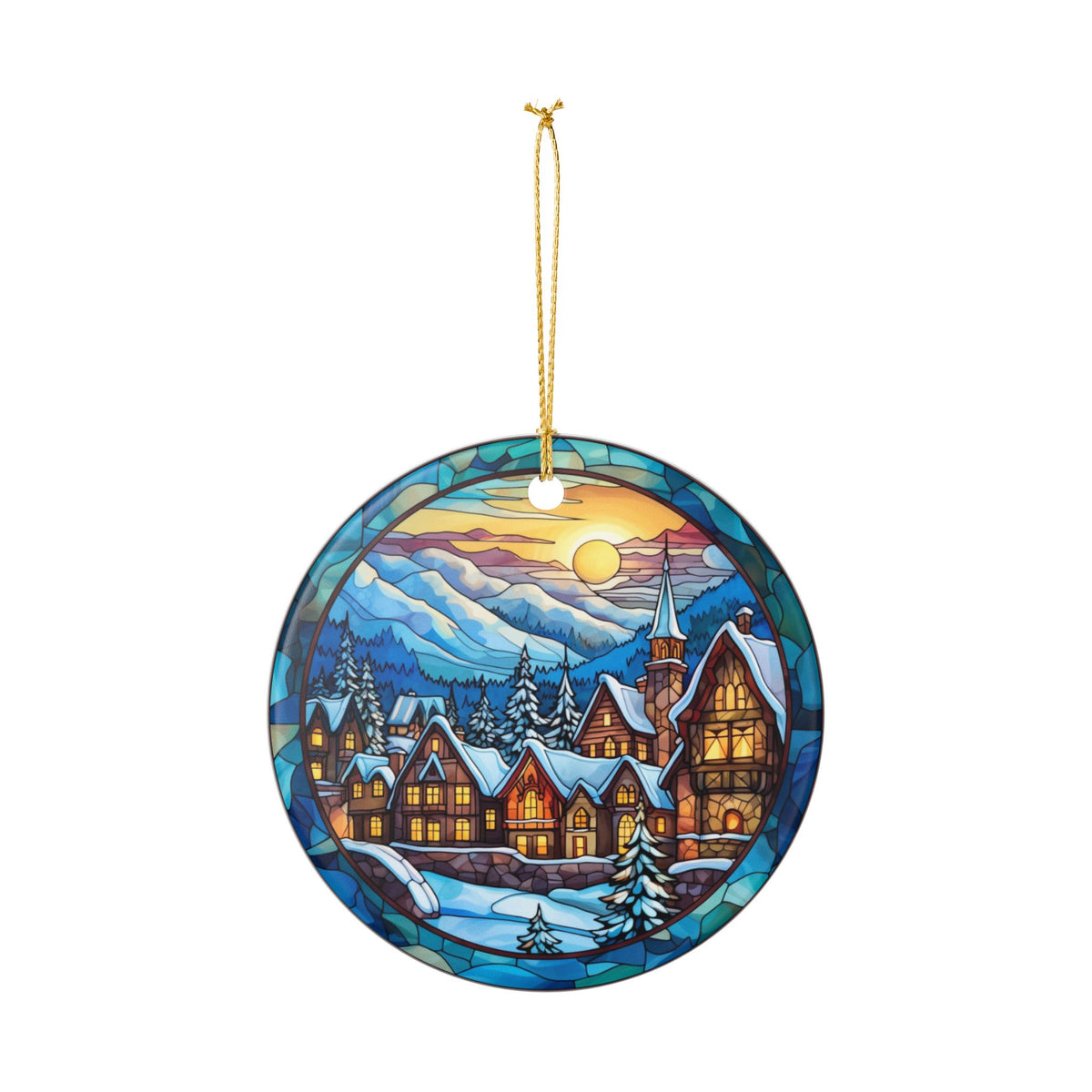 Winter Village Ceramic Ornament    Item #878822
