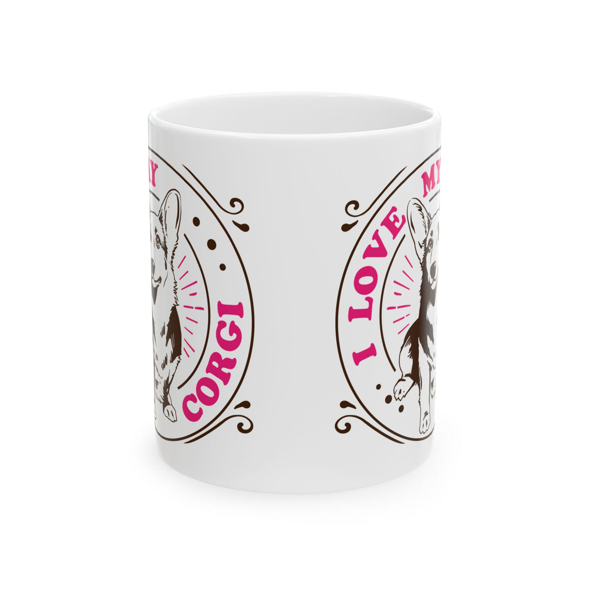 I Love My Corgi Ceramic Mug — Pet Coffee Cup 11oz   Item #401116
