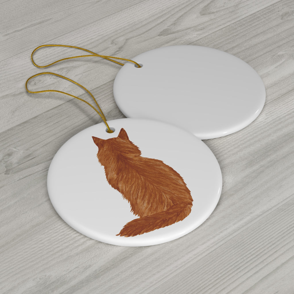 Cat Ceramic Ornament      Item #391205 - Buckshot's Bargain Barn