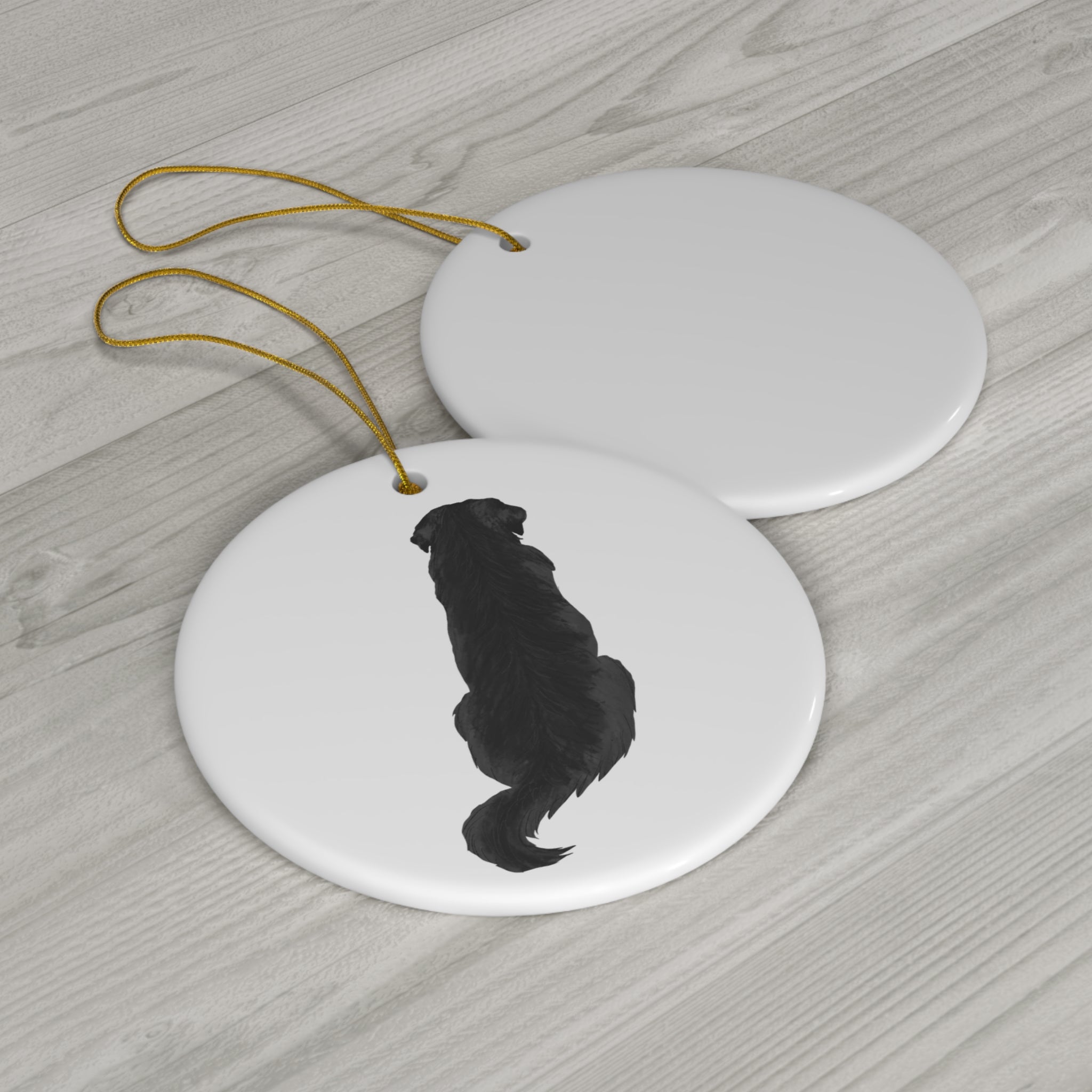 Dog Ceramic Disc Ornament        Item #2026065