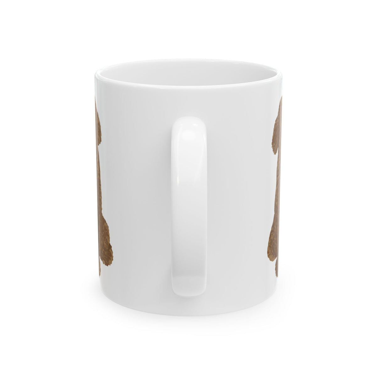 Dog Silhouette Mug – Back View Ceramic Coffee Cup 11oz    Item #997308
