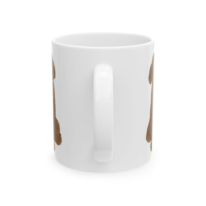 Dog Silhouette Mug – Back View Ceramic Coffee Cup 11oz    Item #997308