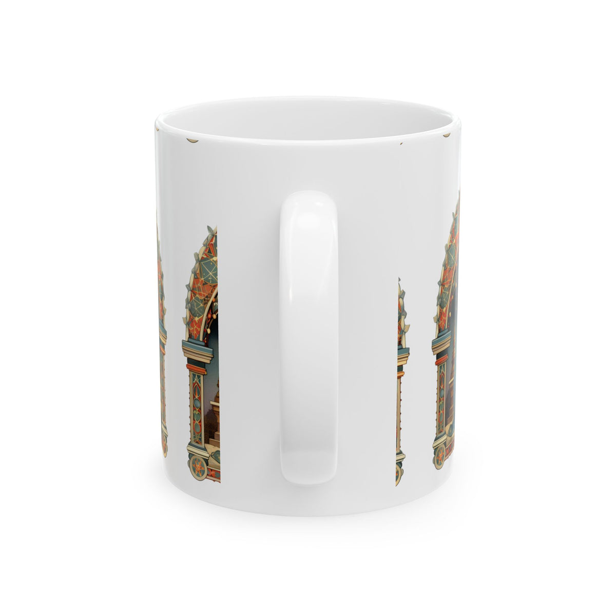 Nativity Scene Ceramic Mug – Holy Family Christmas Coffee Cup 11oz  Item #563907