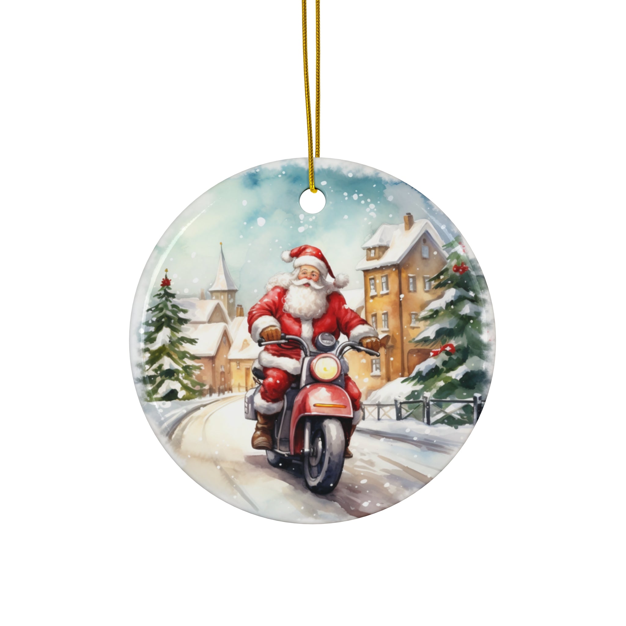 Ceramic Ornament - Santa     Item #7586106 - Buckshot's Bargain Barn