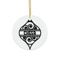 Cheer Ceramic Disc Ornament      Item #8774437