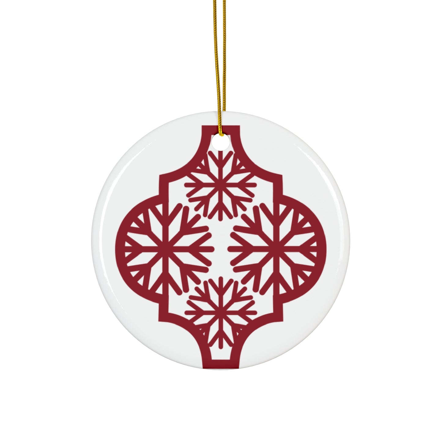 Arabesque Ceramic Disc Ornament       Item #1732551