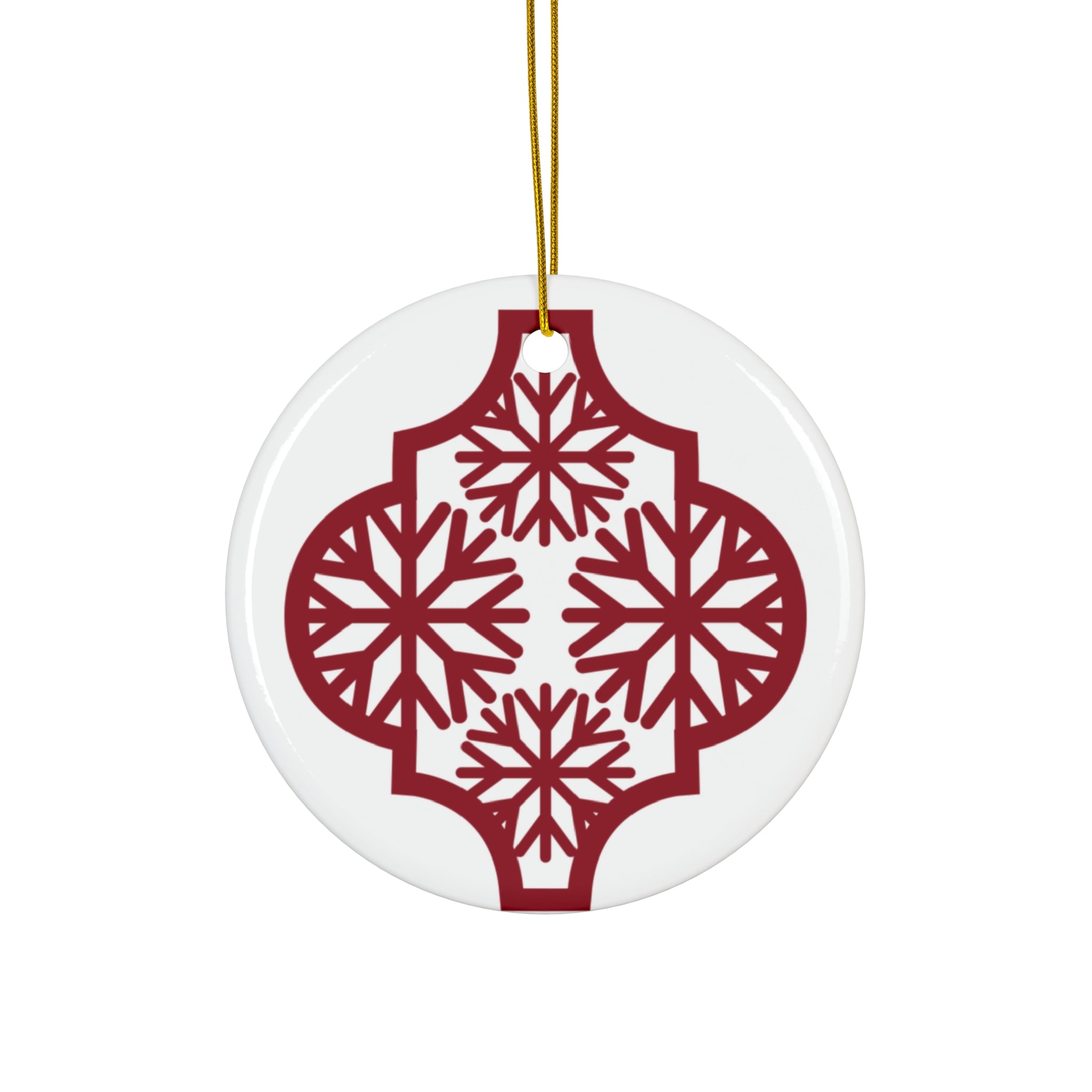 Arabesque Ceramic Disc Ornament       Item #1732551