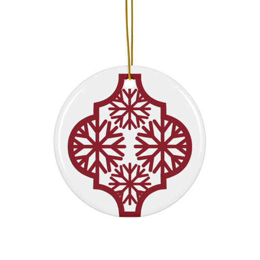 Arabesque Ceramic Disc Ornament       Item #1732551