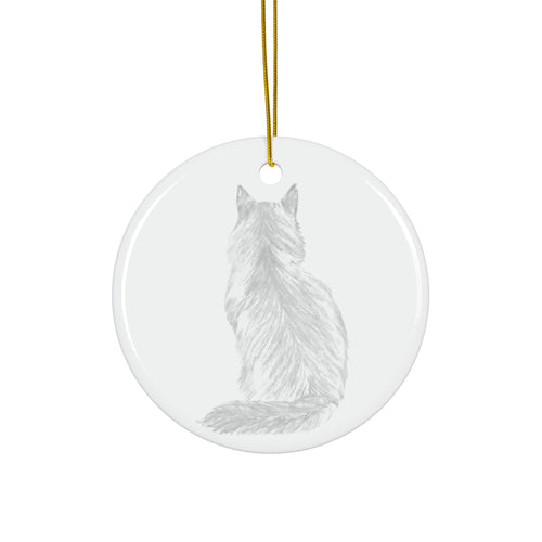 Cat Ceramic Ornament      Item #6472699 - Buckshot's Bargain Barn