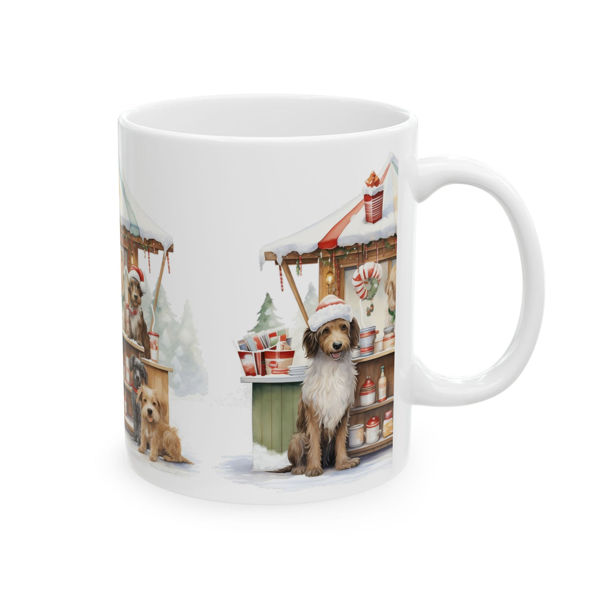 Christmas Dog Treat Stand Ceramic Mug 11oz   Item #259191