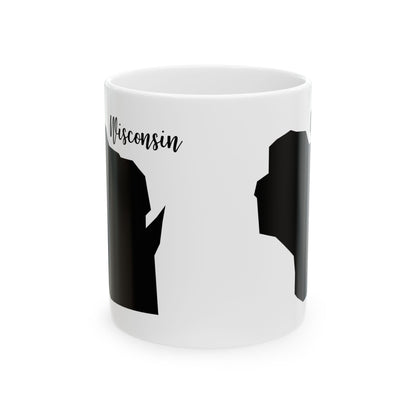 Wisconsin State Silhouette Ceramic Mug – 11oz    Item #621224