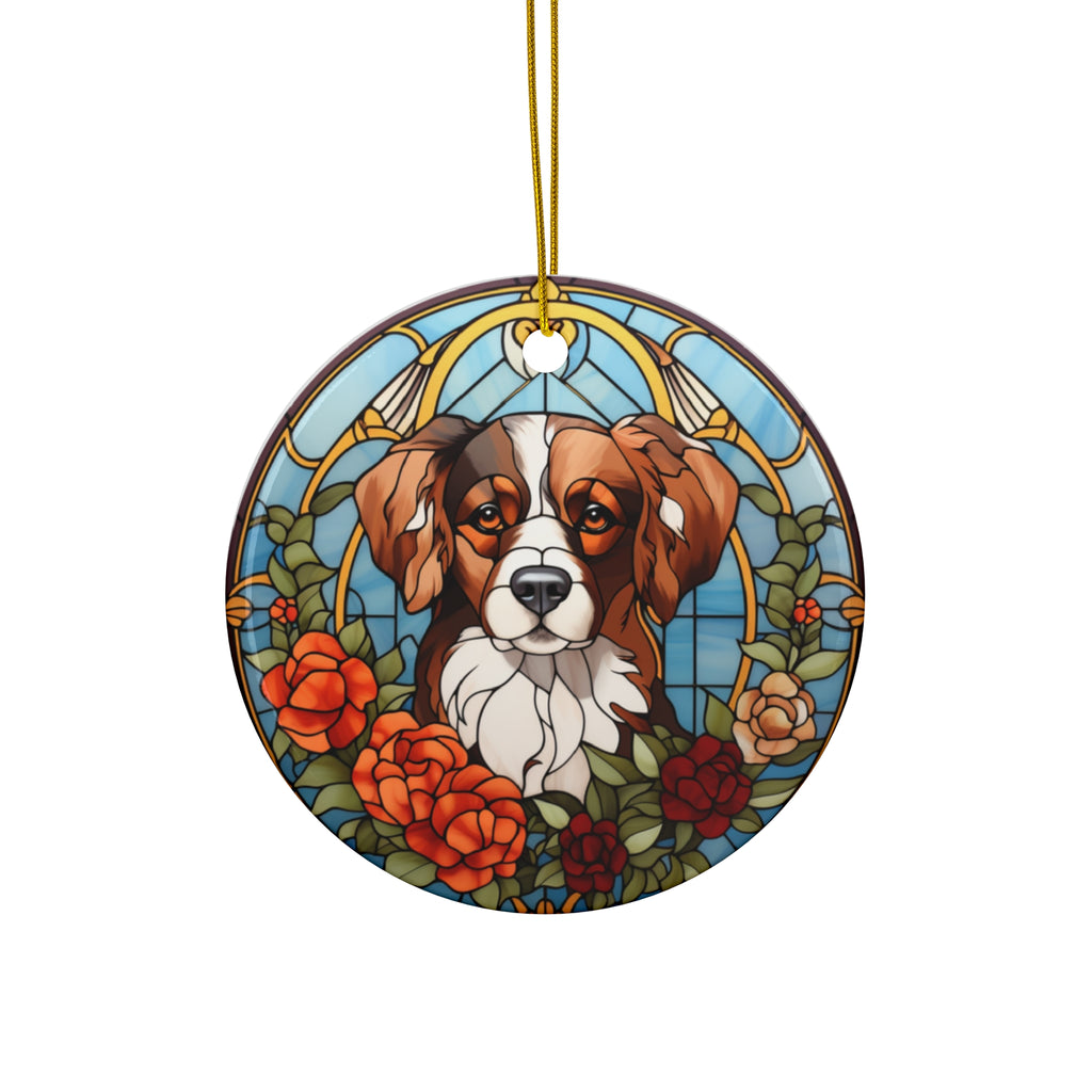 Christmas Dog Ceramic Ornament         Item #4577957 - Buckshot's Bargain Barn