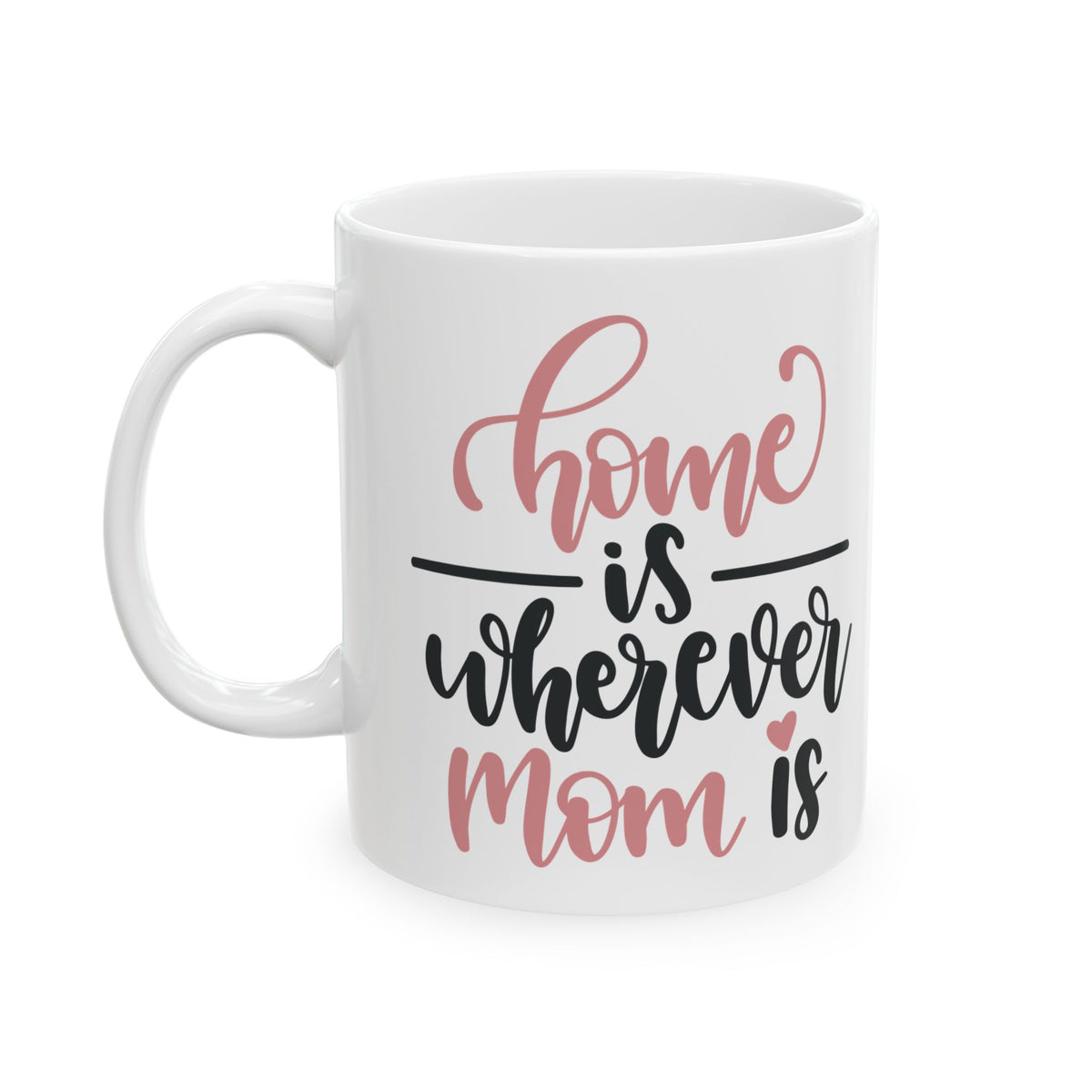 Mama Coffee Mug - "Home is Wherever Mom Is" Ceramic Gift 11oz    Item #143749