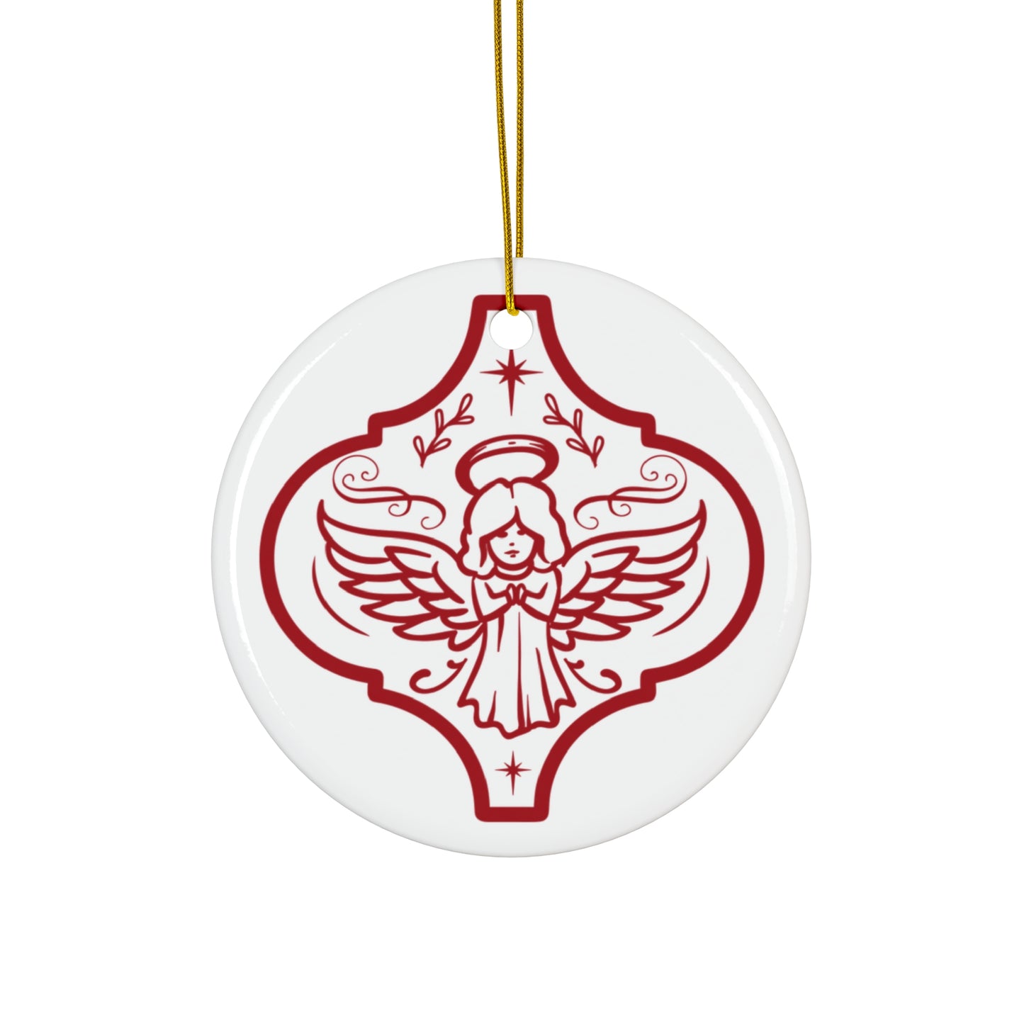 Angel Ceramic Disc Ornament         Item #9565194