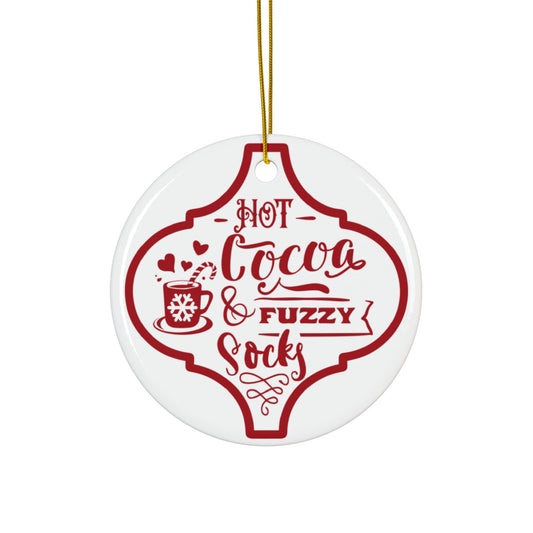 Hot Cocoa Ceramic Disc Ornament           Item #7335142