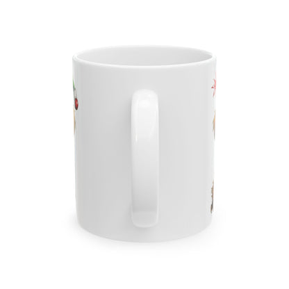 Dog With Elf Hat Christmas Ceramic Mug  11oz  Item #808679