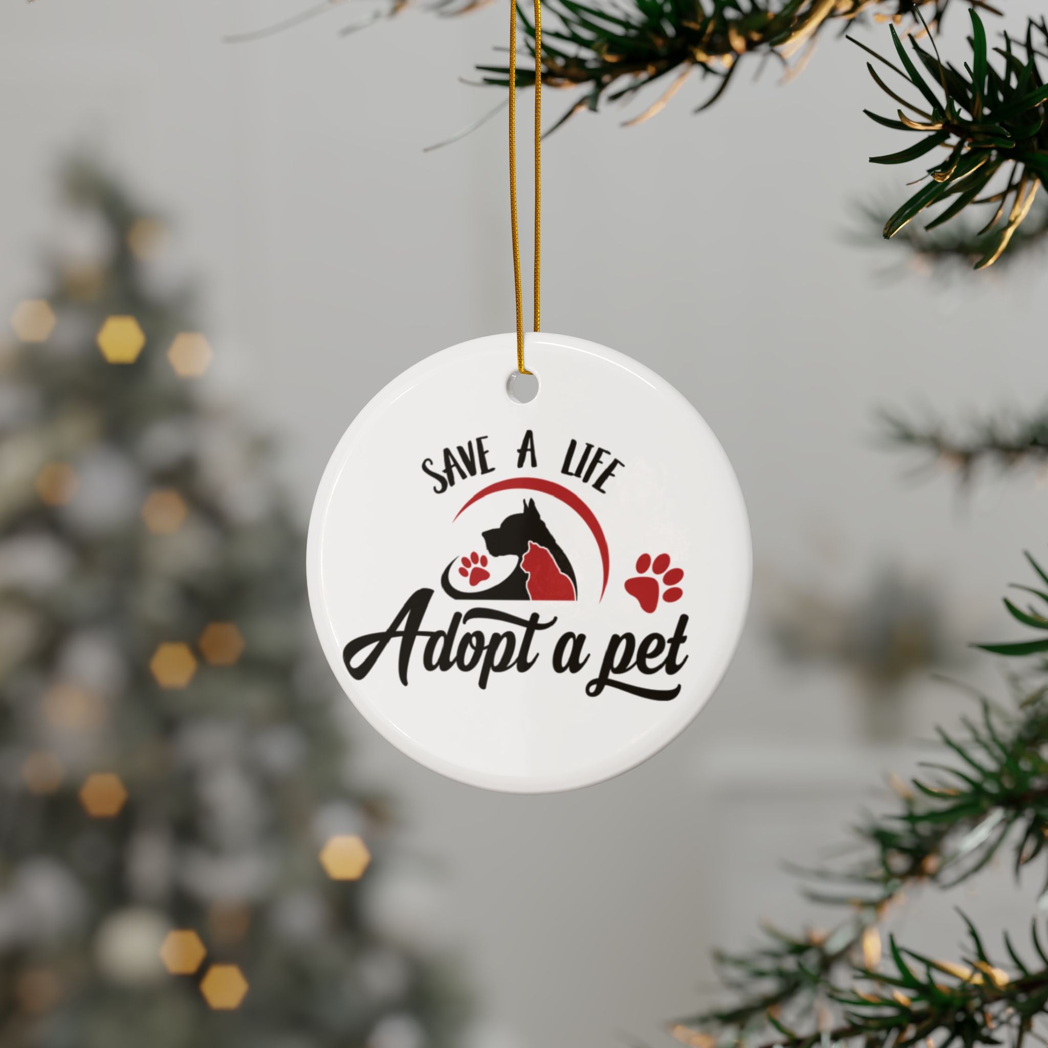Adopt A Pet Ceramic Ornament      Item #6563565