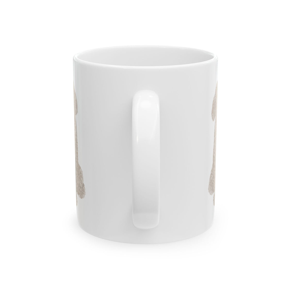 Dog Silhouette Mug – Back View Ceramic Coffee Cup 11oz    Item #658399