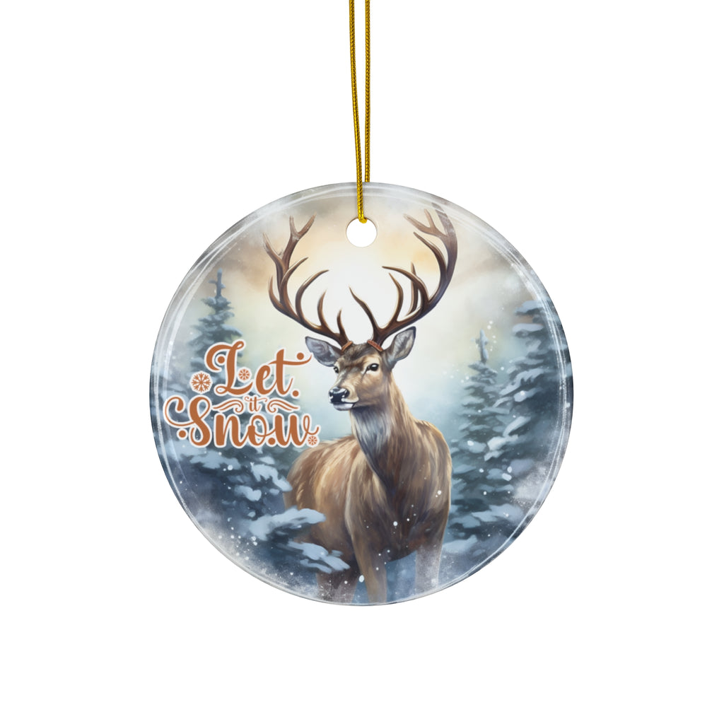 Deer Ceramic Ornament        Item #8977744 - Buckshot's Bargain Barn