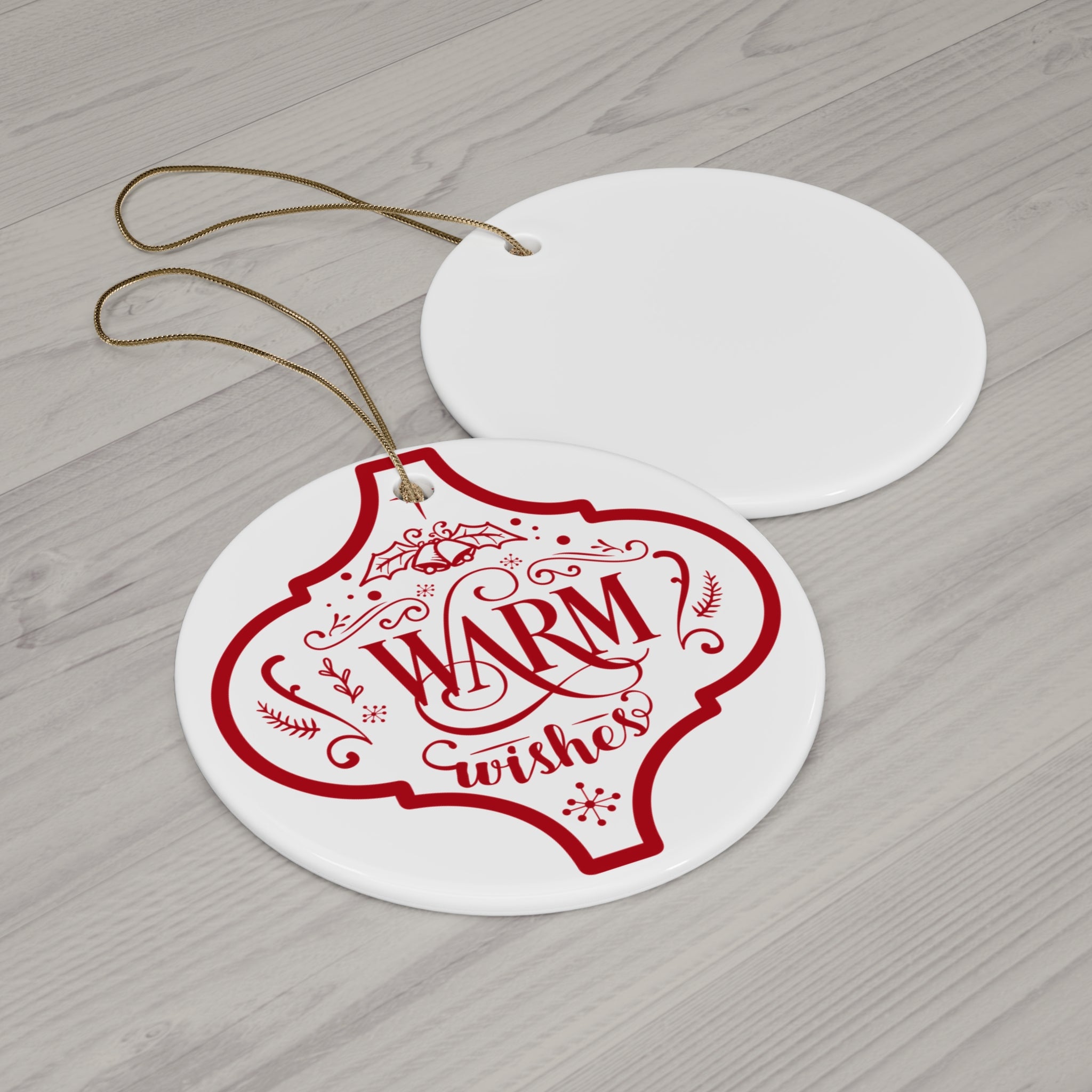 Warm Wishes Ceramic Disc Ornament       Item #2056583