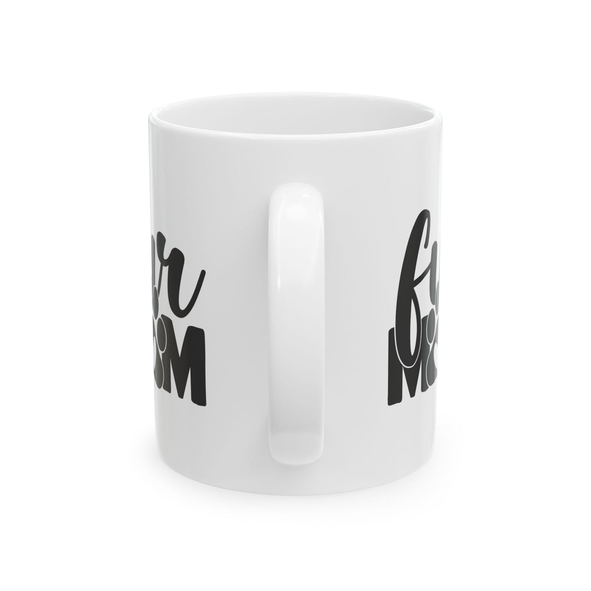 Cat/Dog Mom Paw Print Ceramic Mug – "Fur Mom" Coffee Cup 11oz   Item #547552
