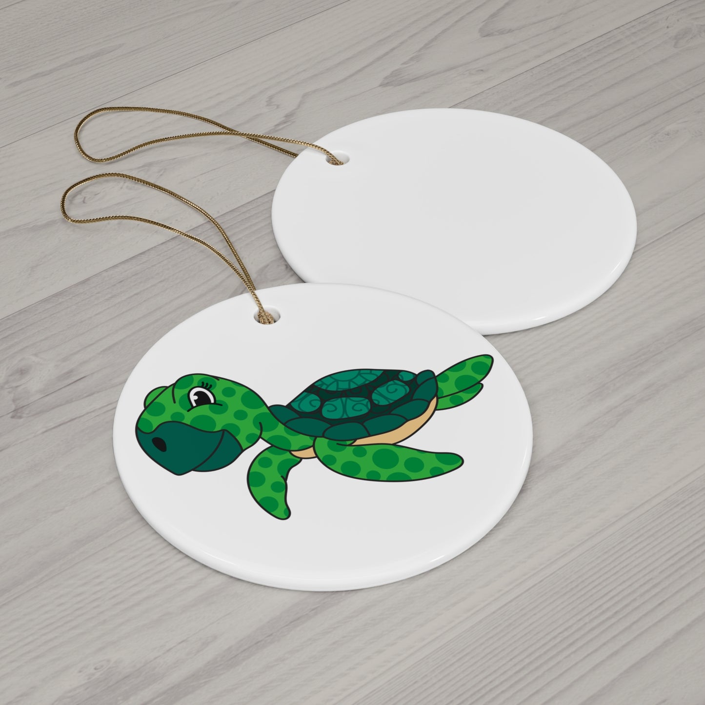 Sea Turtle Ceramic Disc Ornament     Item #643722