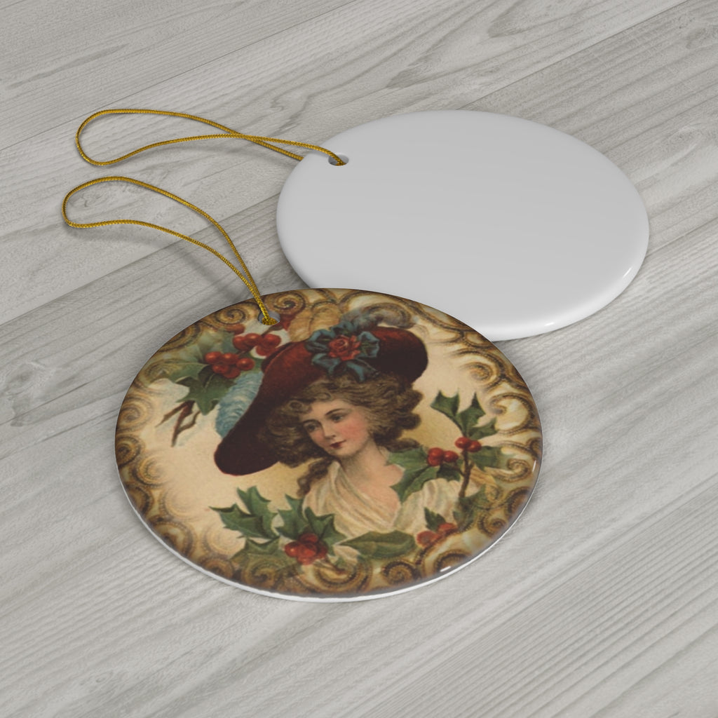 Christmas Tree Ceramic Disc Ornament     Item #6793328