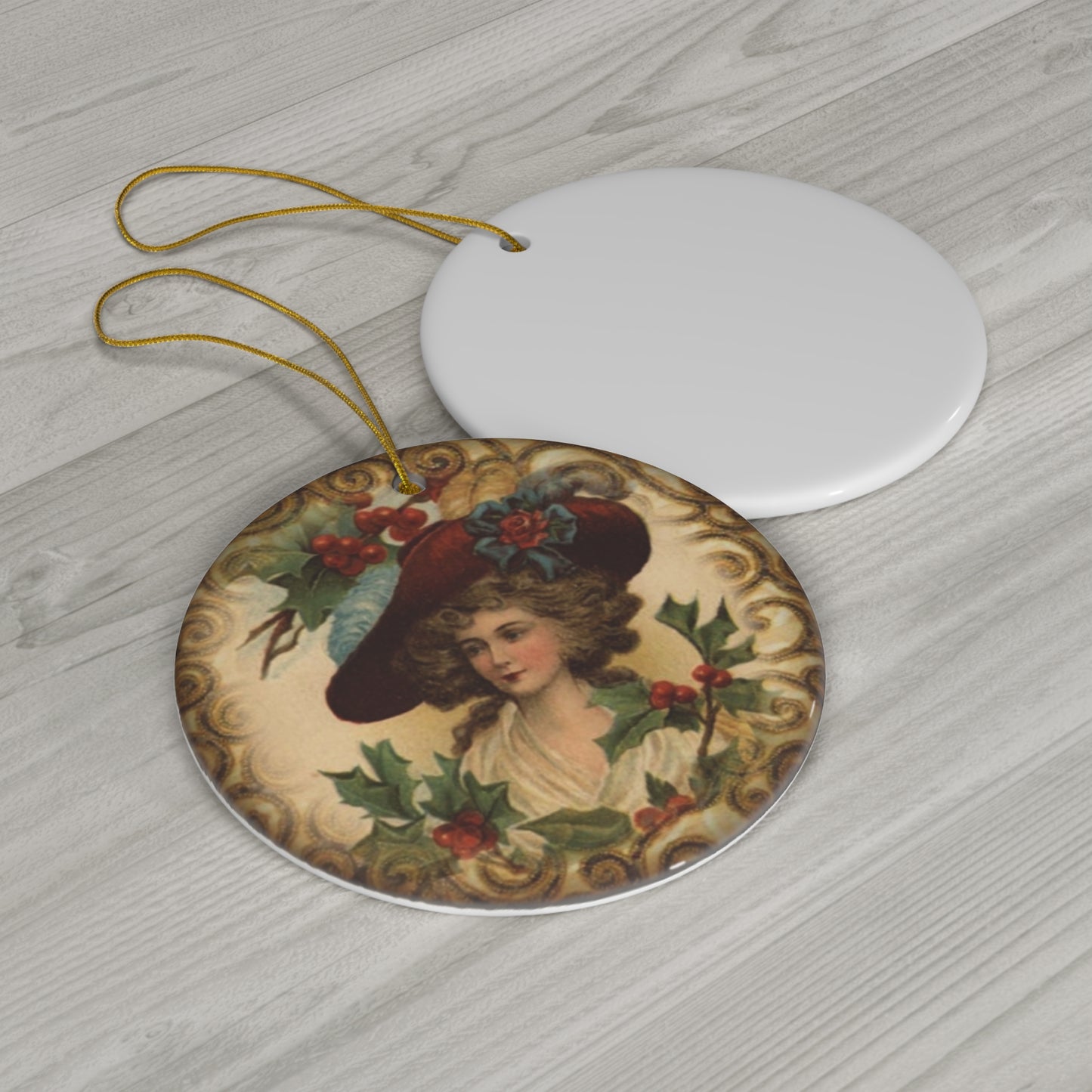 Christmas Tree Ceramic Disc Ornament     Item #6793328