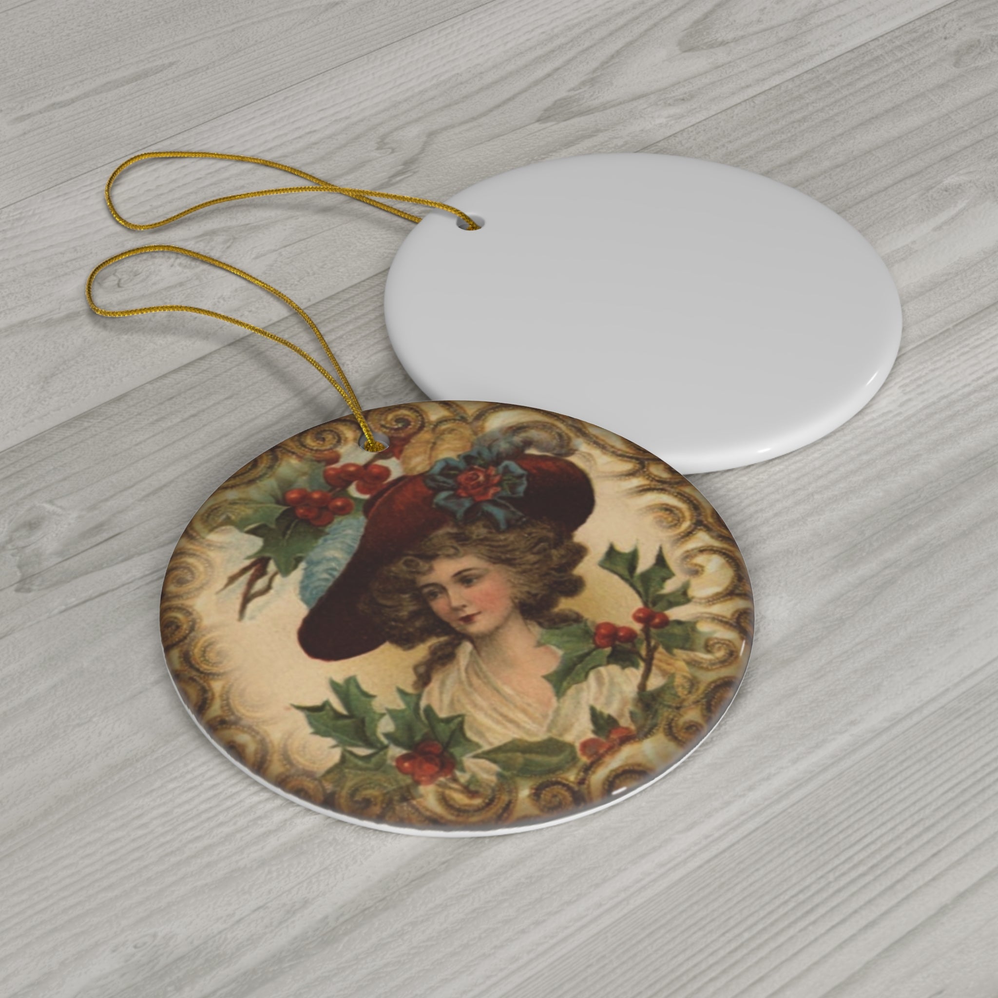 Christmas Tree Ceramic Disc Ornament     Item #6793328