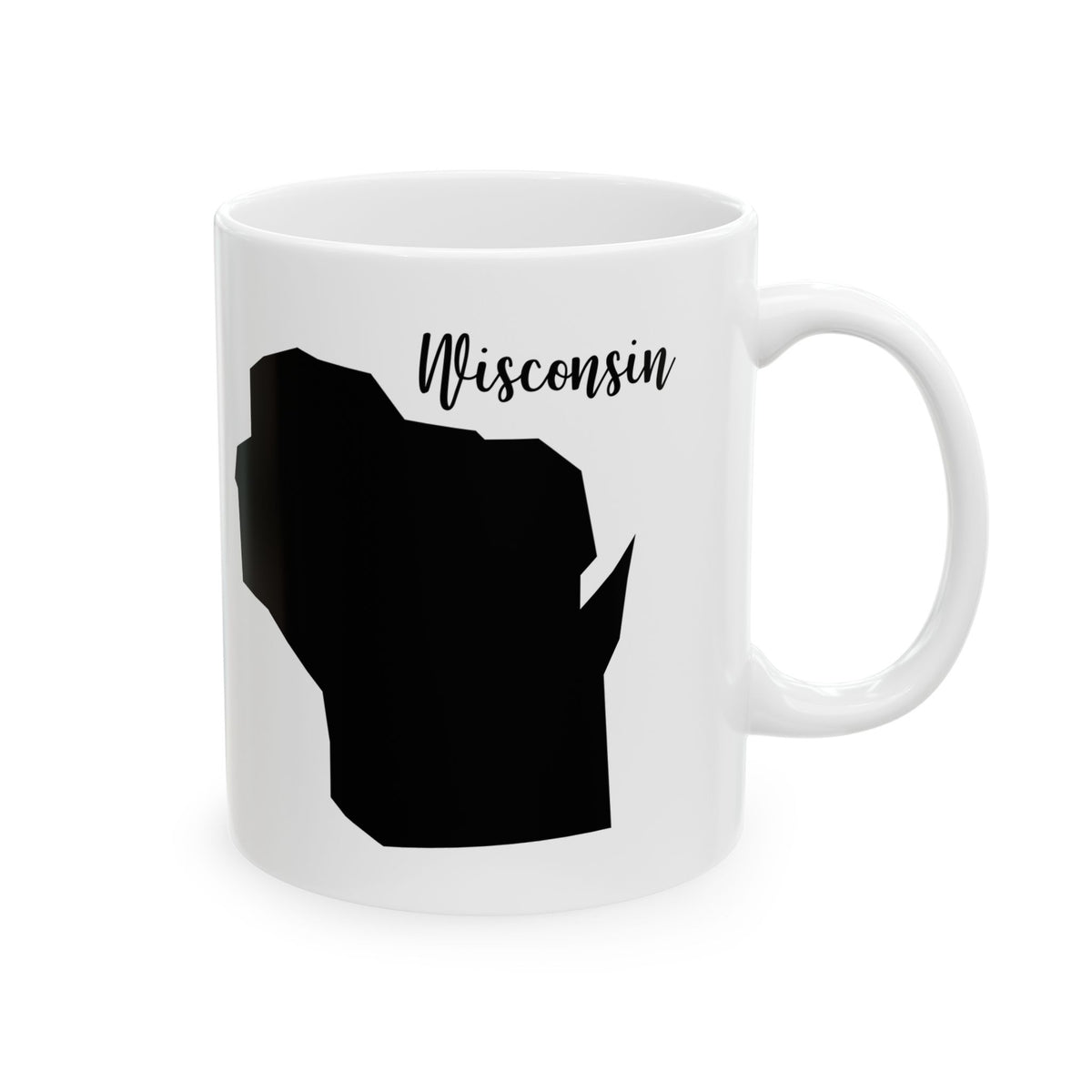 Wisconsin State Silhouette Ceramic Mug – 11oz    Item #621224