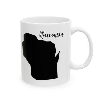 Wisconsin State Silhouette Ceramic Mug – 11oz    Item #621224
