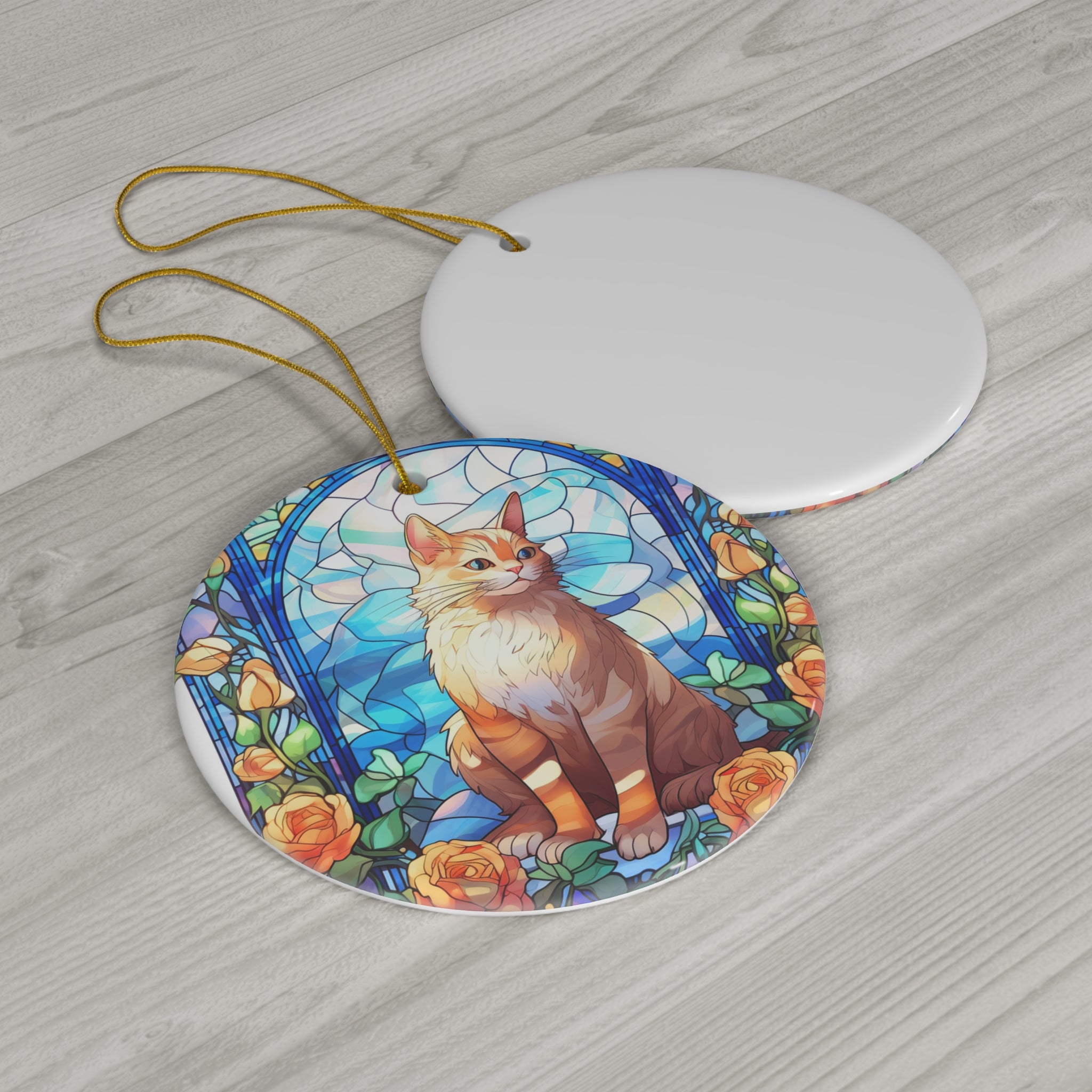 Cat Ceramic Ornament          Item #1150156 - Buckshot's Bargain Barn