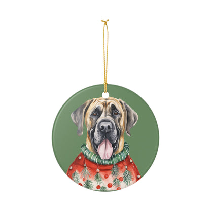 Christmas Dog Ceramic Ornament   Item #542793