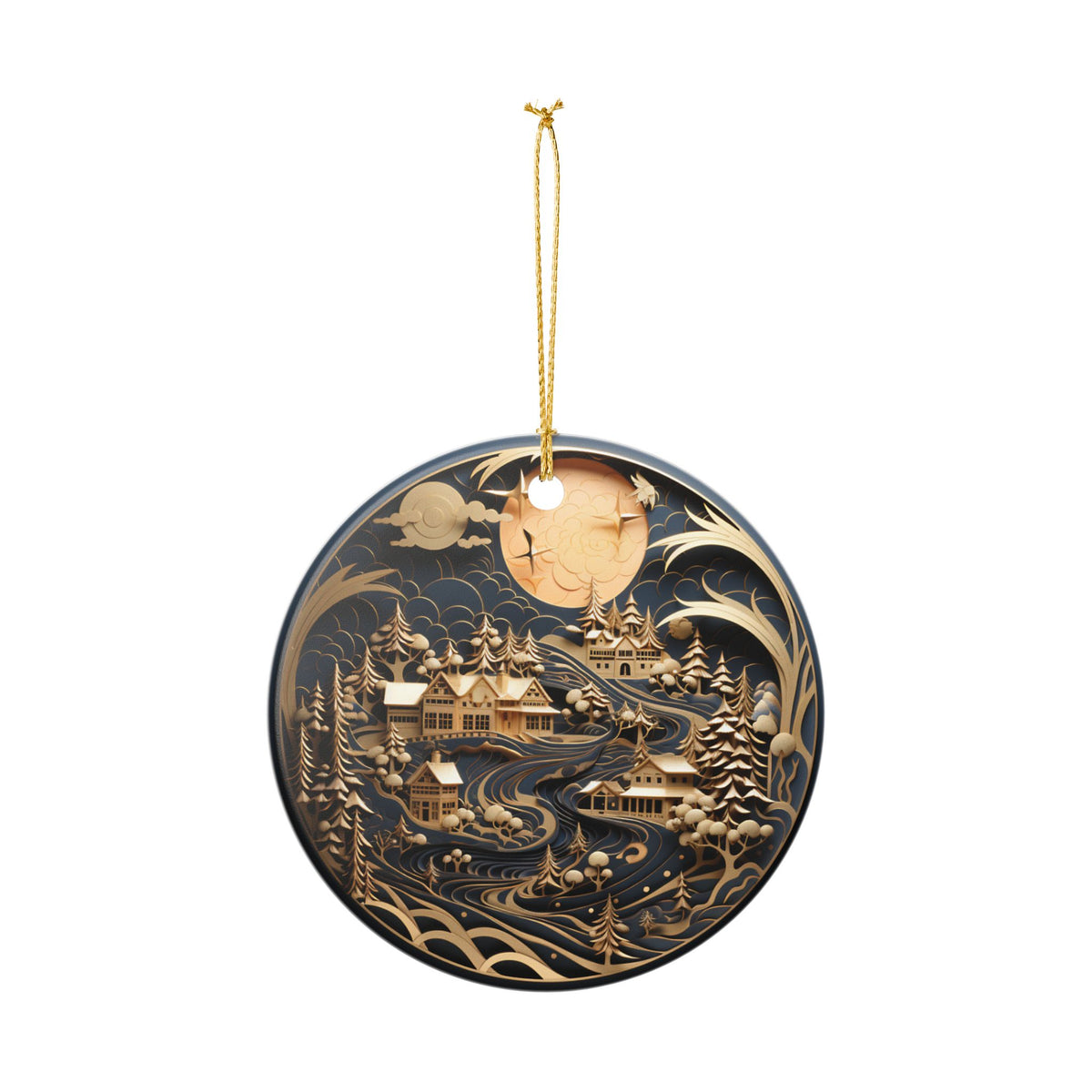 Winter Village Ceramic Ornament     Item #662444
